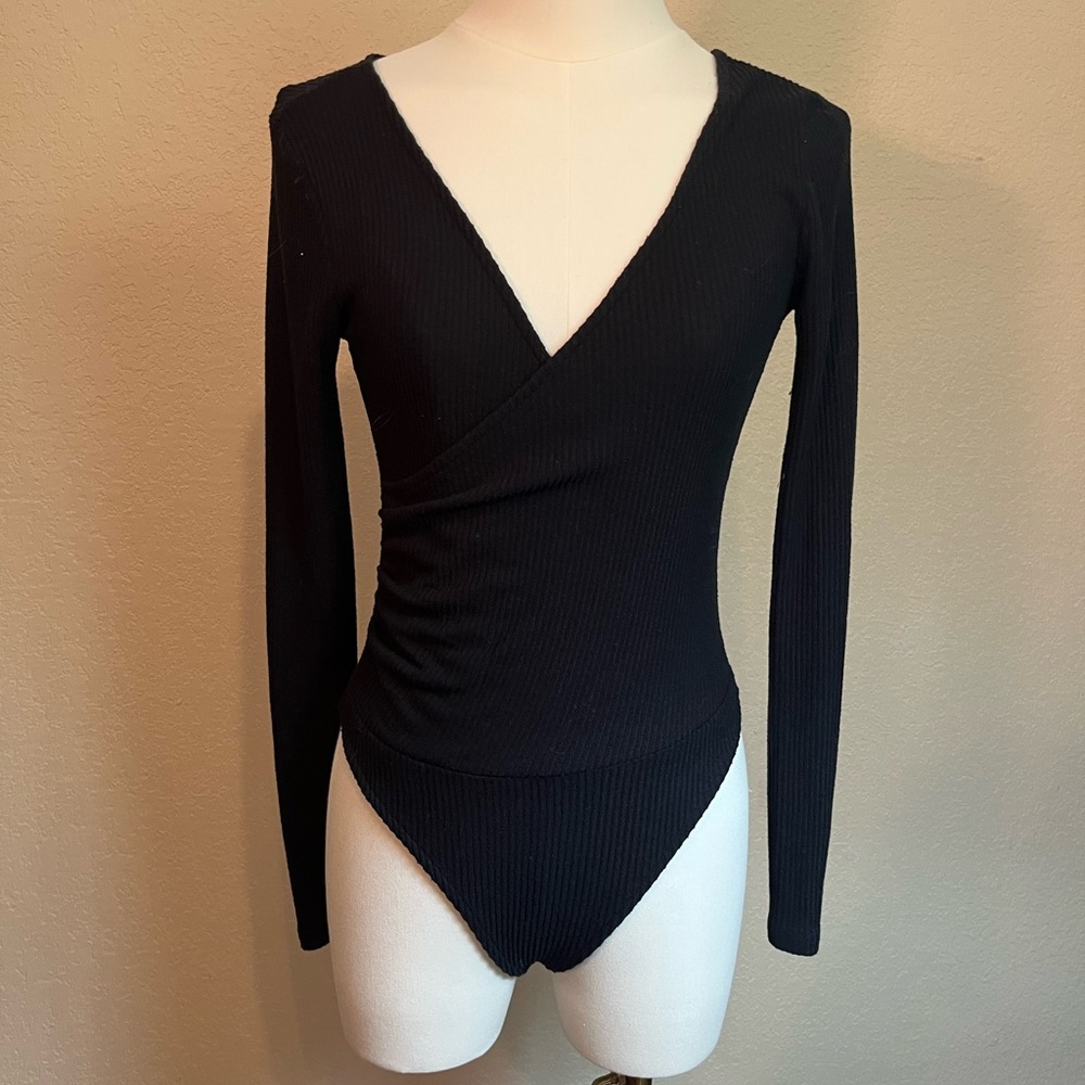Black Long Sleeve Bodysuit